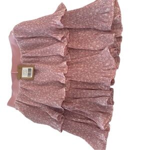 Pink Floral Girls Skirt